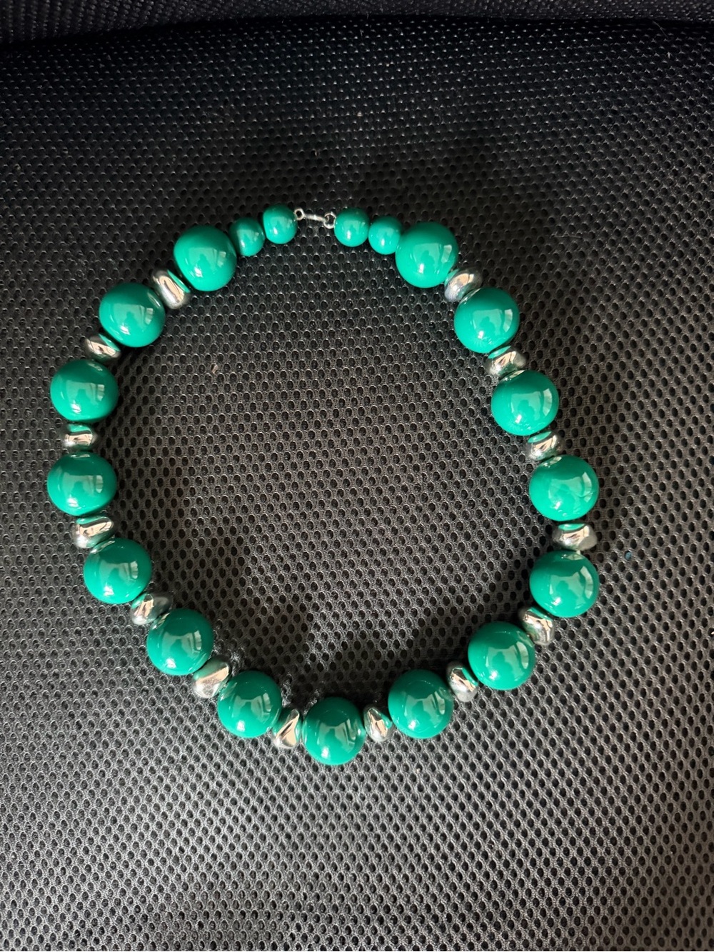 Green Beaded Statement Necklace
